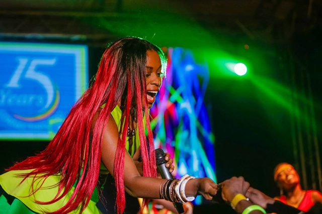 Grace Nakimera also rocked fans at the MTN Party