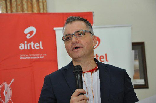 airtel-uganda-managing-director-anwar-soussa-giving-a-speech-at-the-official-announcement-of-masaza-cup-sponsorship-at-bulange-mengo