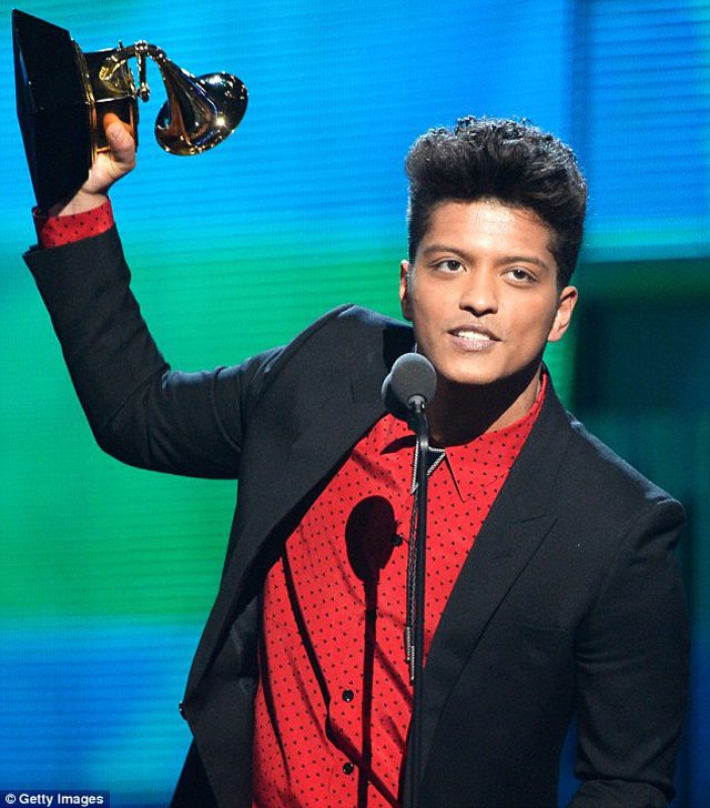  Bruno Mars won Best Pop Vocal Album for his release Unorthodox Jukebox