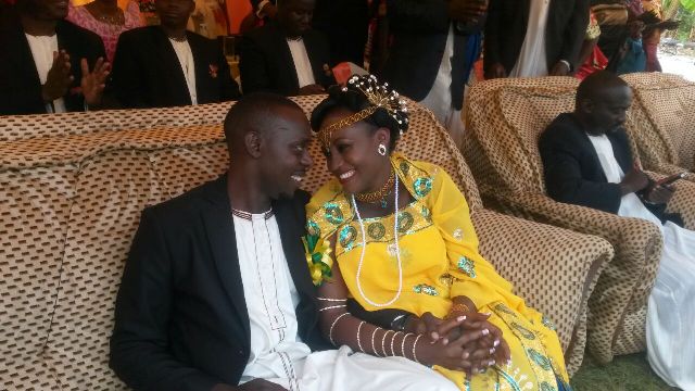 Esther and her lover Bright during their introduction 