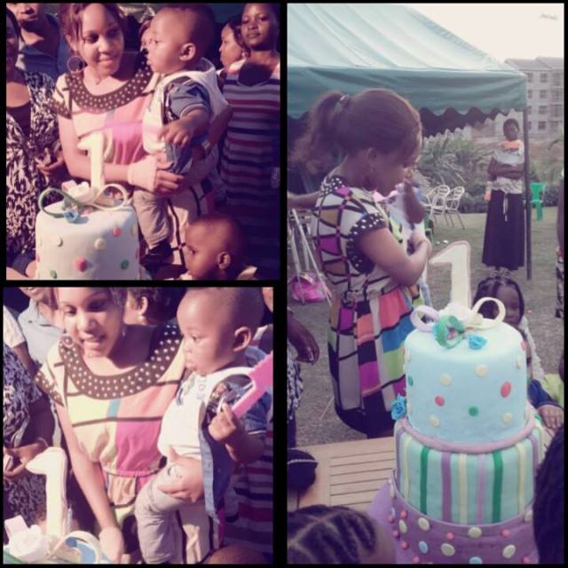 Mastula Mutaasa celebriting son's first birthday