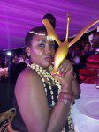 Excitement as former lingerie fashion shows host, Jackie Klein is finally ballooned