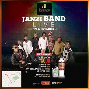 Janzi Band to rock Diners Lounge in Bukoto