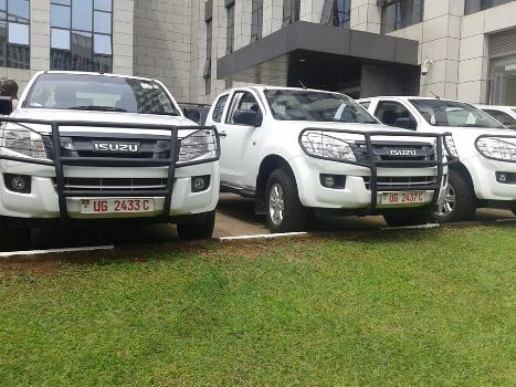 Some of the vehicles that were handed over to RDCs