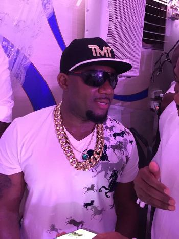 Cameroon Gitawo of Money Team painted the All White party with his style
