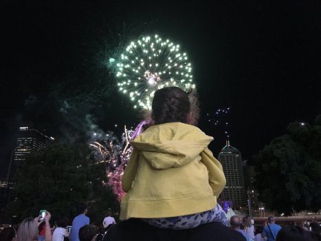 Fireworks in Australia