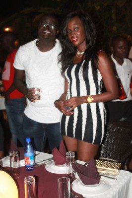 Denis Opio with socialite Stecie Kainerugaba