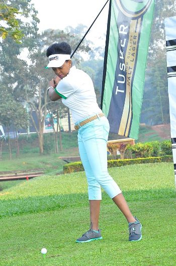 Thrilling shots as golfers tee off at the Tusker Malt Uganda Open