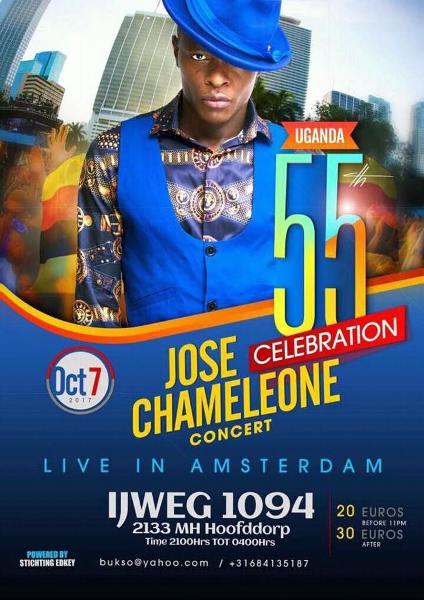 Jose Chameleone reveals music tour dates
