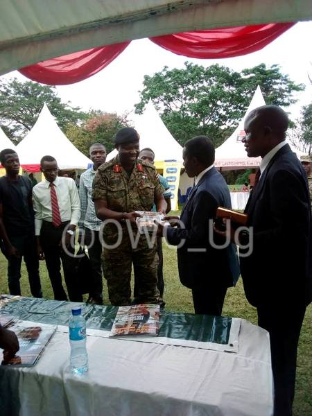  Charles Angina officiates at the Makerere University Entrepreneur Expo 2017