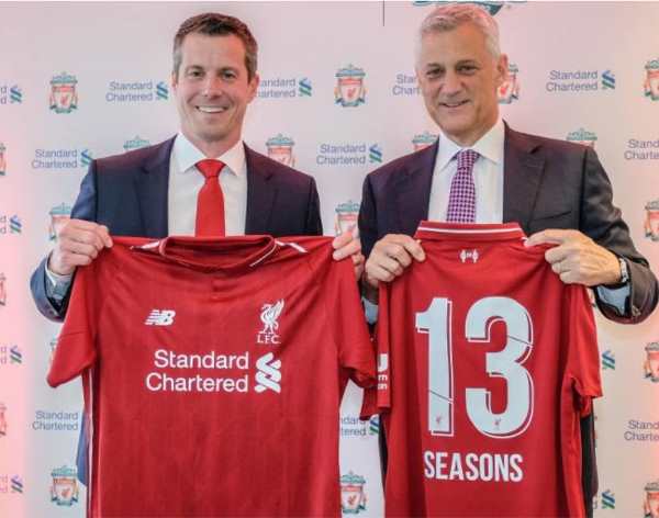 Standard Chartered renews Liverpool FC sponsorship