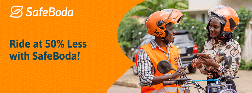 Kampala SafeBoda launches their ‘50% LESS’ promo