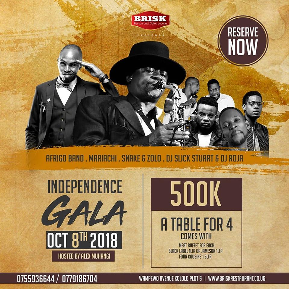  Alex Muhangi, Afrigo Band set for Independence Gala