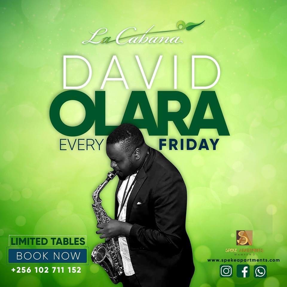 Saxophonist David Olara live at La Cabana Restaurant every Friday