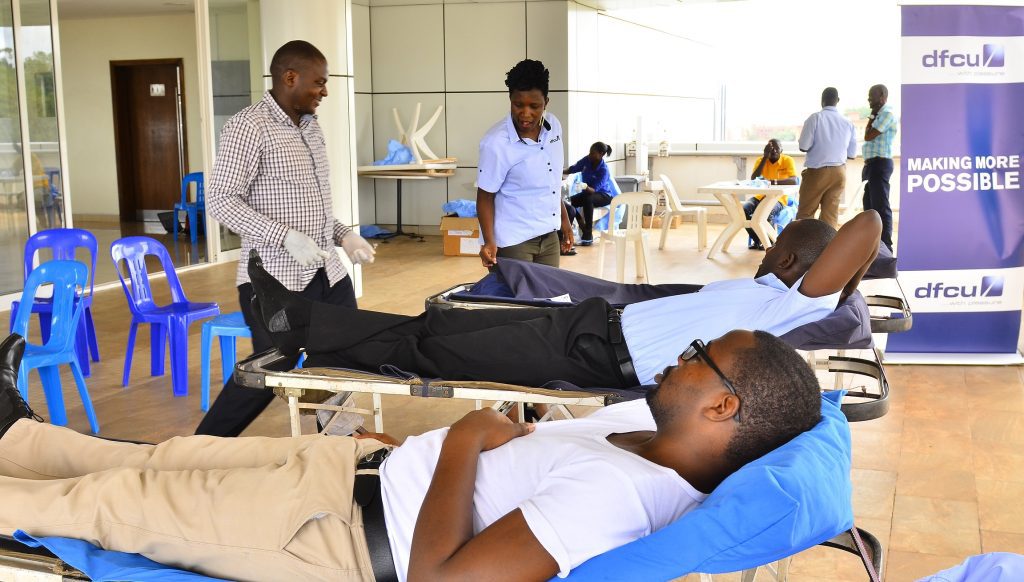 dfcu Bank conducts Staff Sickle cell screening & blood donation