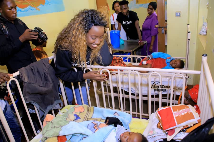 Lydia Jazmine celebrates birthday with patients at Mulago Hospital
