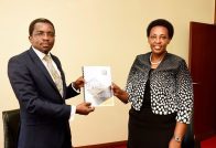 Anite Evelyn happily welcomes new UTL Administrator