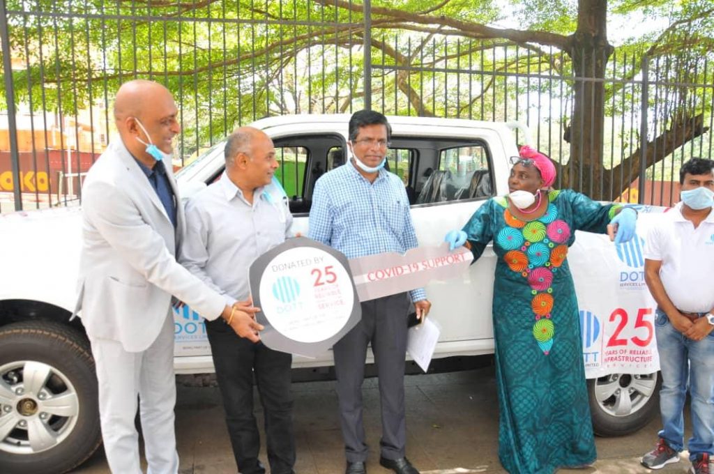  Dott Services hands over brand new Pickup Double Cabin to COVID-19 Response team