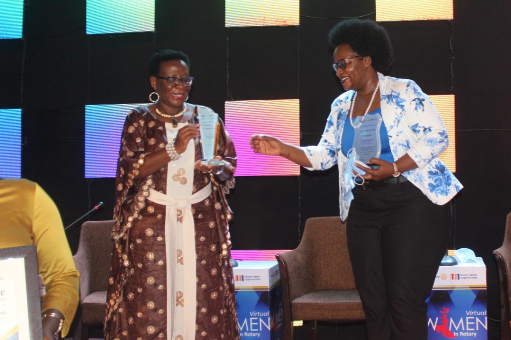  Makerere University Business School, Rotary International award Mercy Kainobwisho for excellent leadership
