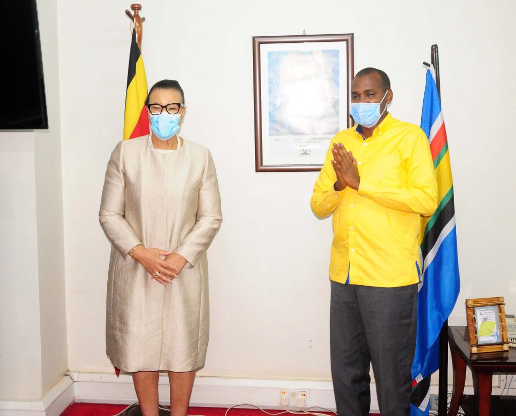 Minister Tumwebaze meets Commonwealth Secretary General
