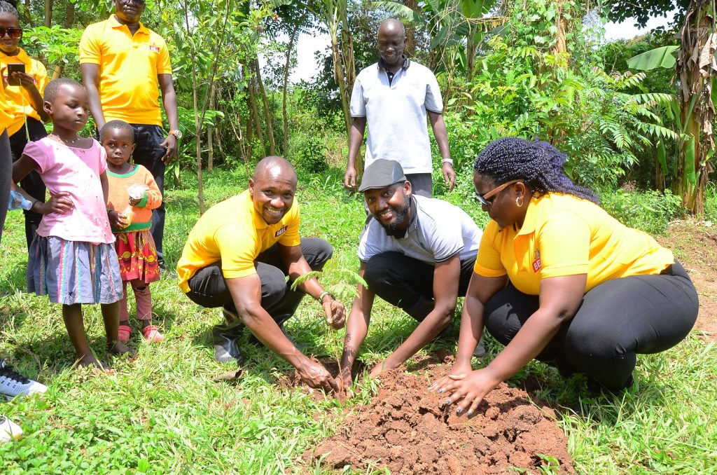 Uganda Breweries staff plant 1,200 trees in Luweero District