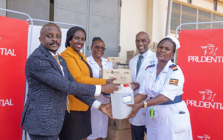 Prudential Uganda Contributes $30,000 Worth of Essential Medical Supplies to Mulago National Referral Hospital in Post-COVID Recovery Efforts