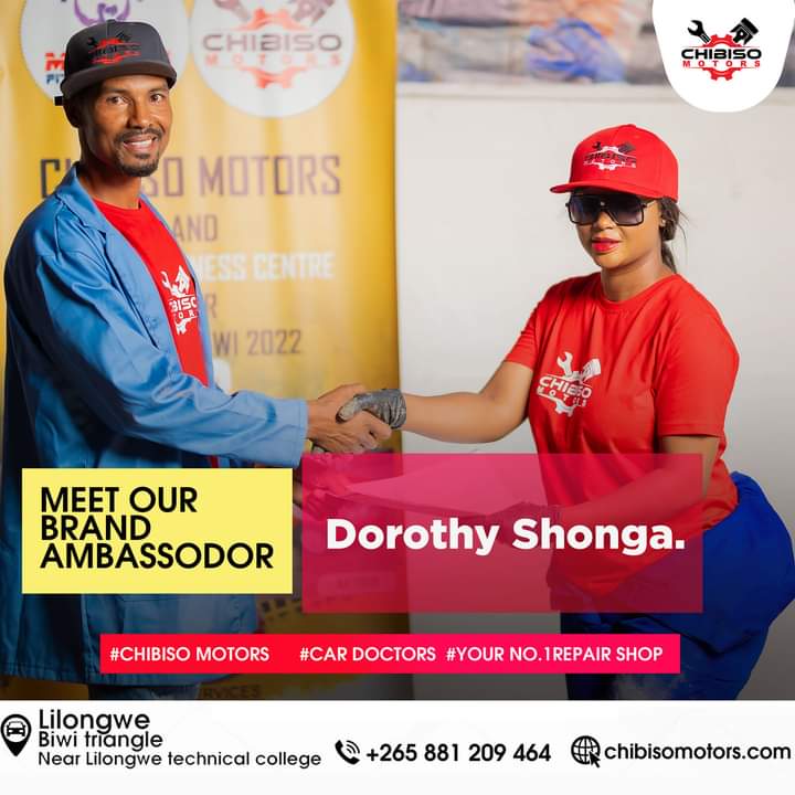 Dorothy Shonga is Chibiso Motors brand ambassador
