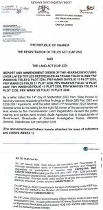  Commissioner Land Registration hits NSSF with A Five Inch Nail, Orders for It’s Cancellation of Title