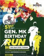  Hanifah Karadi Foundation to take part in Gen.MK Birthday Run