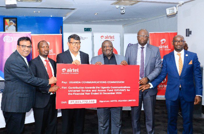 Airtel Uganda contributes UGX 37.9 Billion to UCC in Support of Universal Access Airtel Uganda contributes UGX 37.9 Billion to UCC in Support of Universal Access