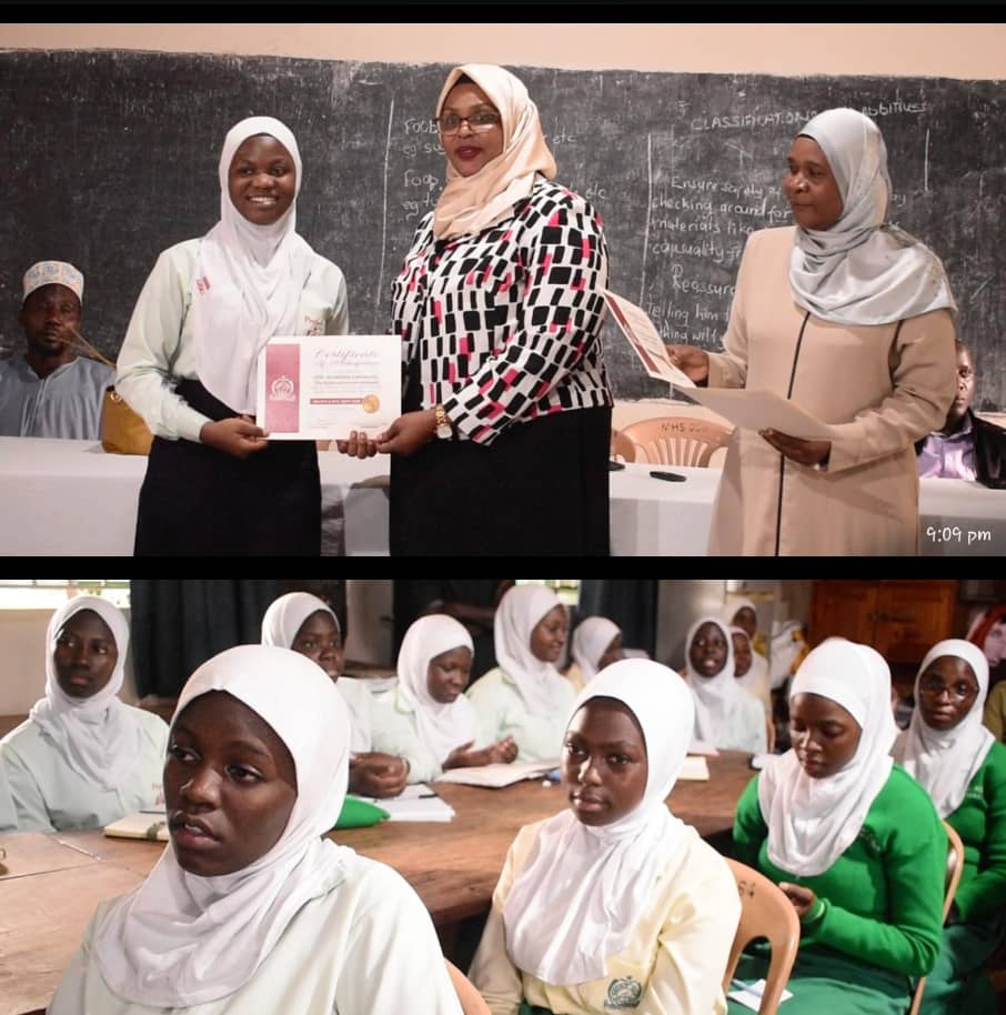 Hanifah Karadi gives insights on life after school as she presented to Mbogo High School students leaders Hanifah Karadi gives insights on life after school as she presented to Mbogo High School students leaders