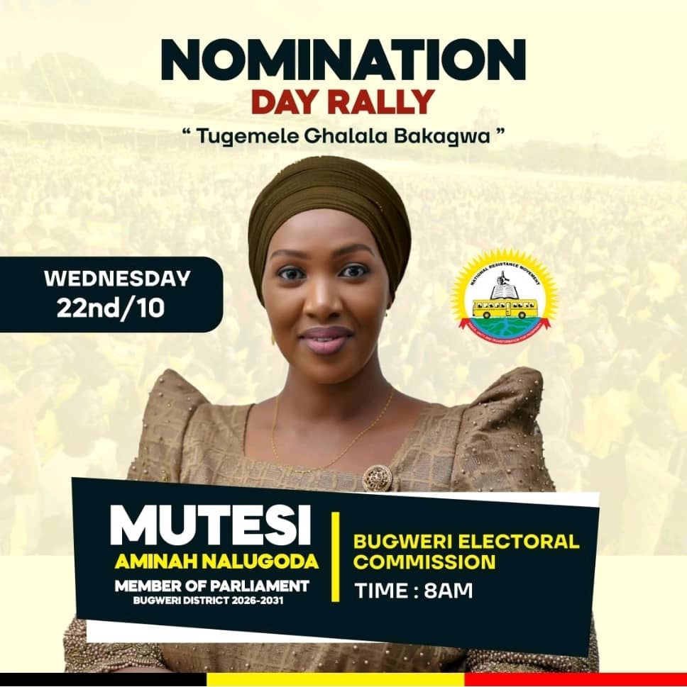  2026 Updates: Bugweri District Woman MP seat hopeful Mutesi Aminah Nalugoda set for nomination on Wednesday