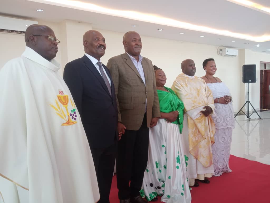  Goodra Behakanira hosts Col. Samson Mande to the Thanksgiving as he praises President Museveni for his goodness