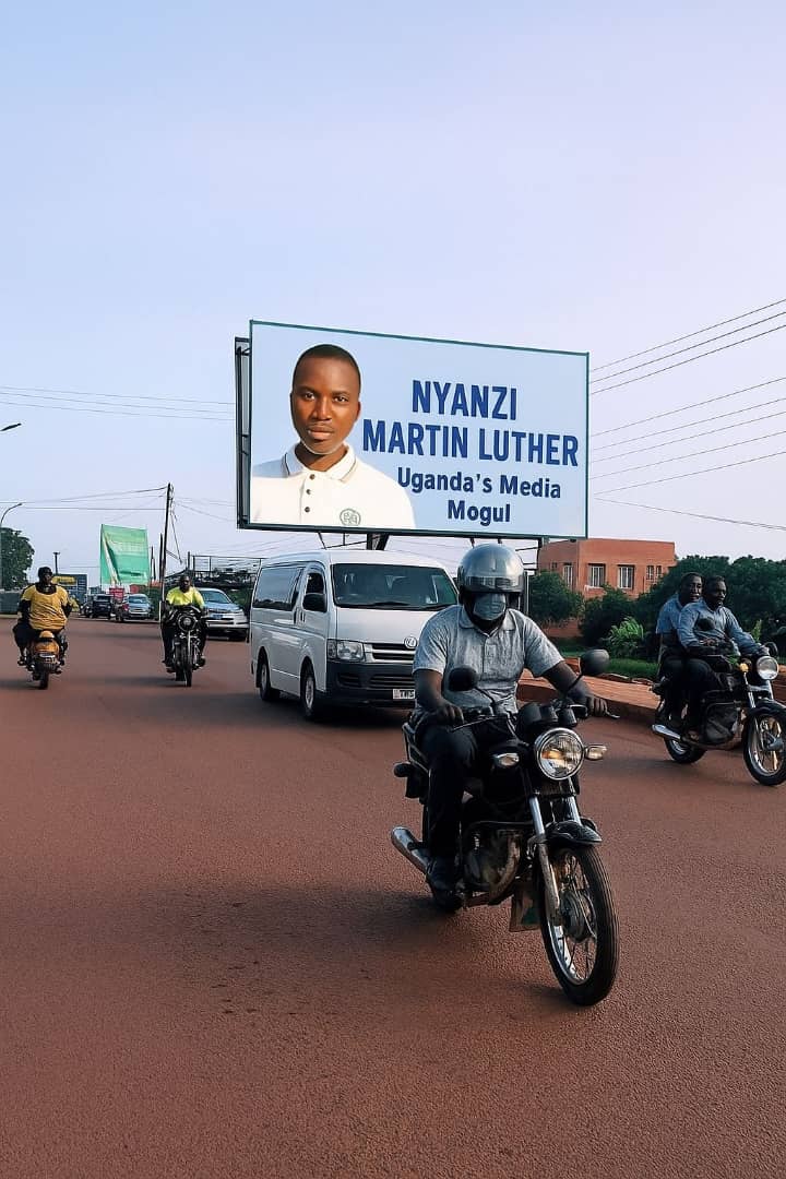  Young Media Entrepreneur, Nyanzi Martin, installs Billboard in Kasese, causes debate