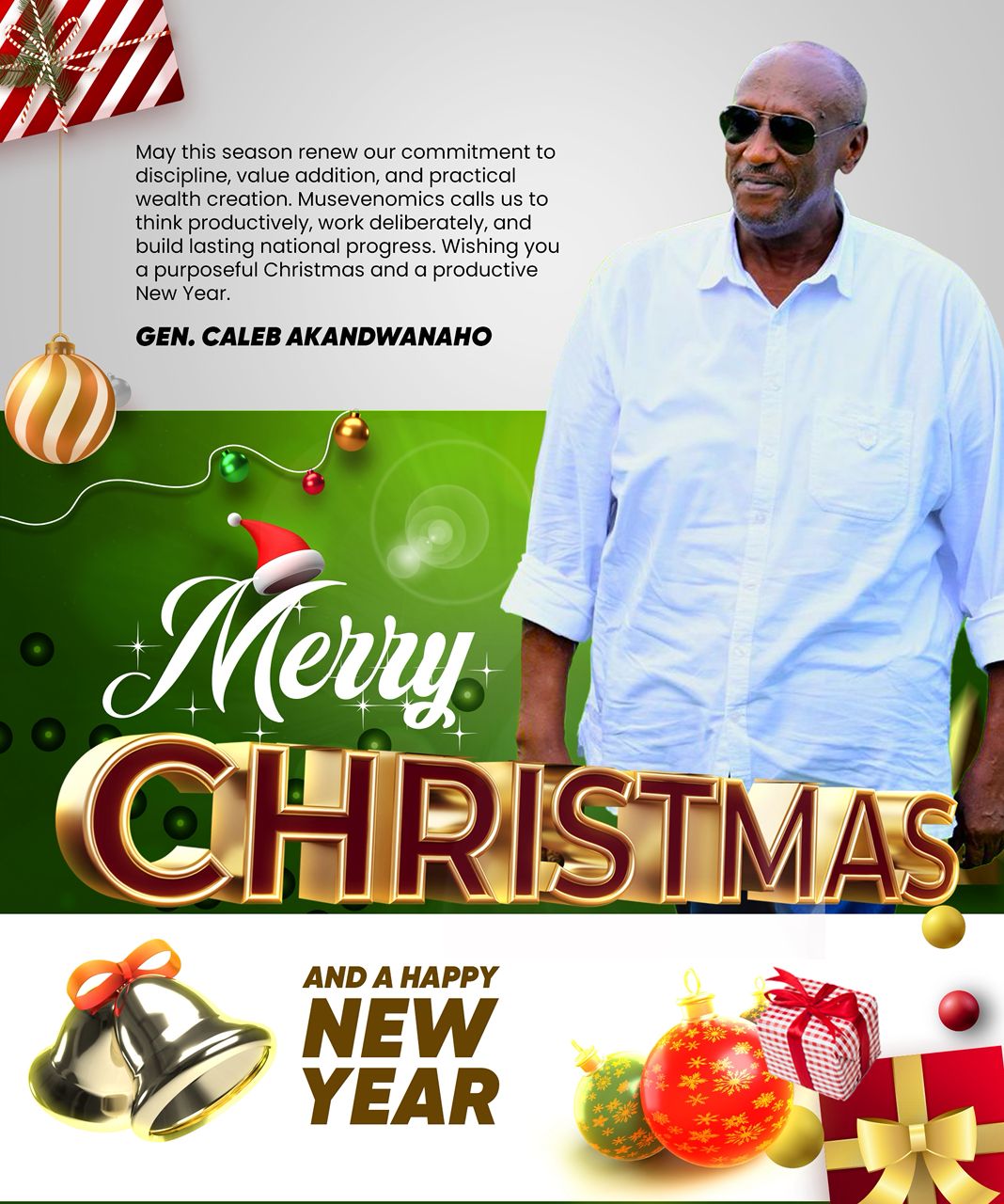  Use this Christmas season to renew commitment to value addition & practical wealth creation says Gen. Salim Saleh