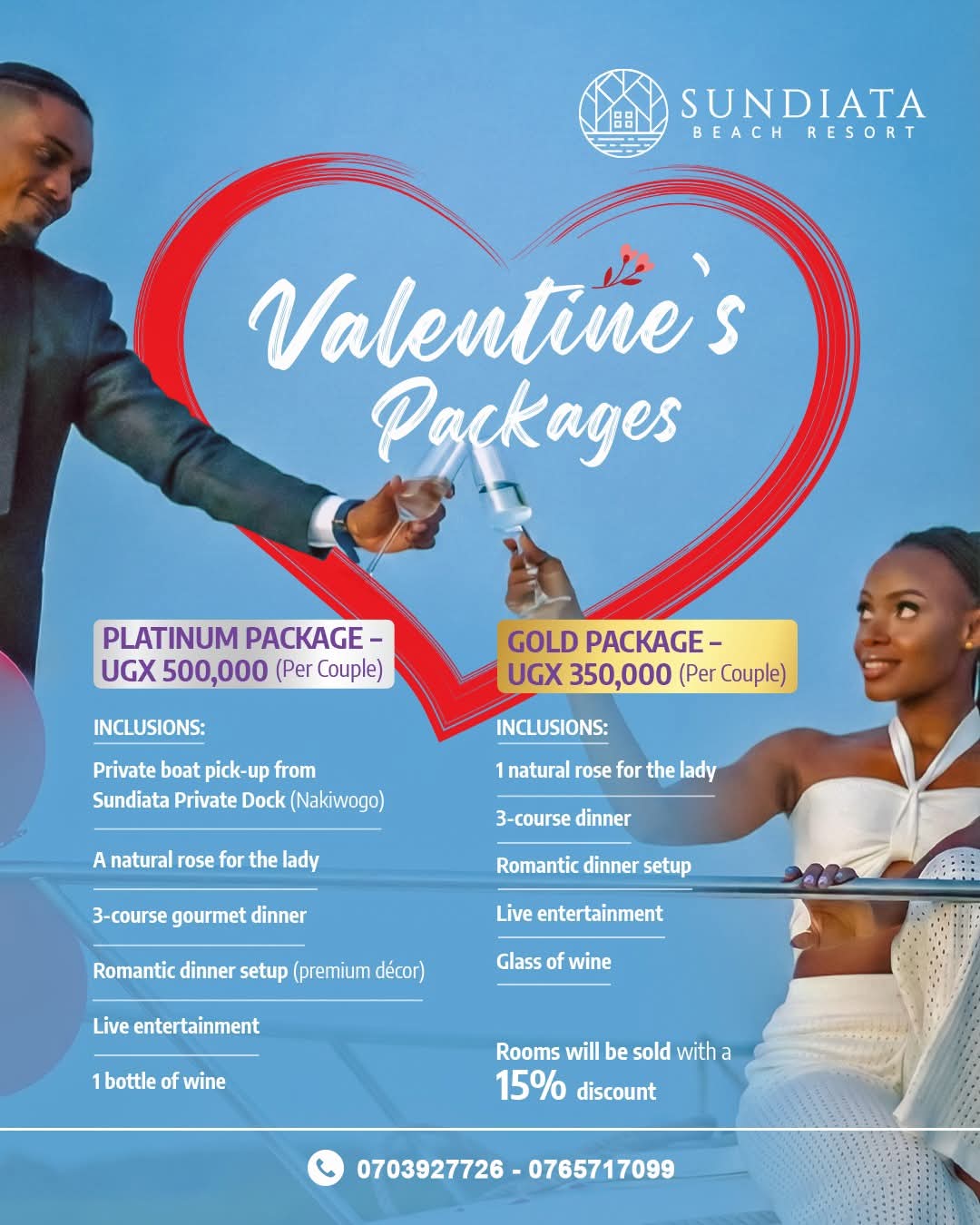  Sundiata Beach Resort in special Valentine’s Day package