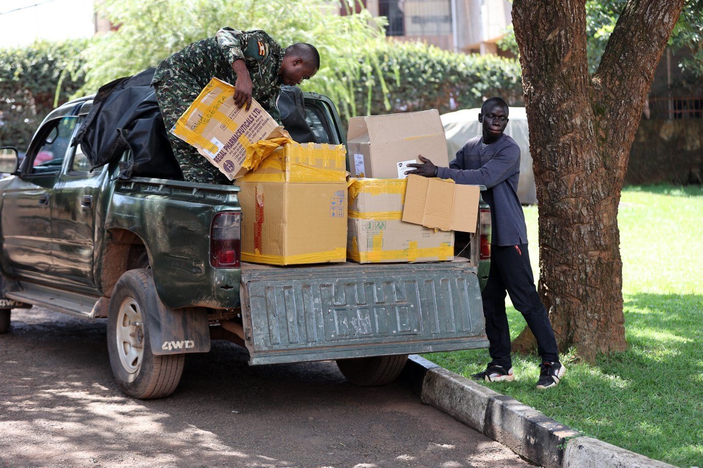  Andrew Mwenda’s son Abel Mwenda Donates Medical Supplies to UPDF for Tarehe Sita Activities